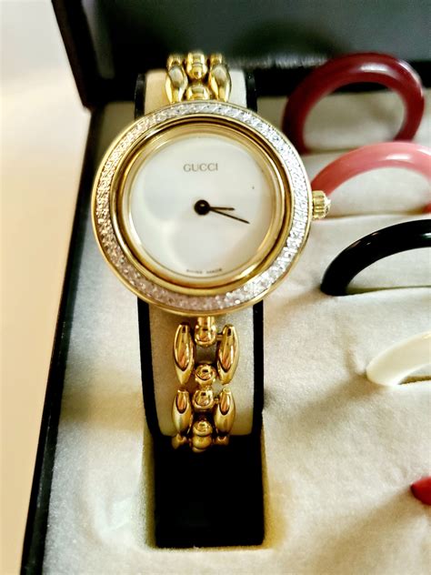 gucci bracelet watch vintage|gucci watches old models.